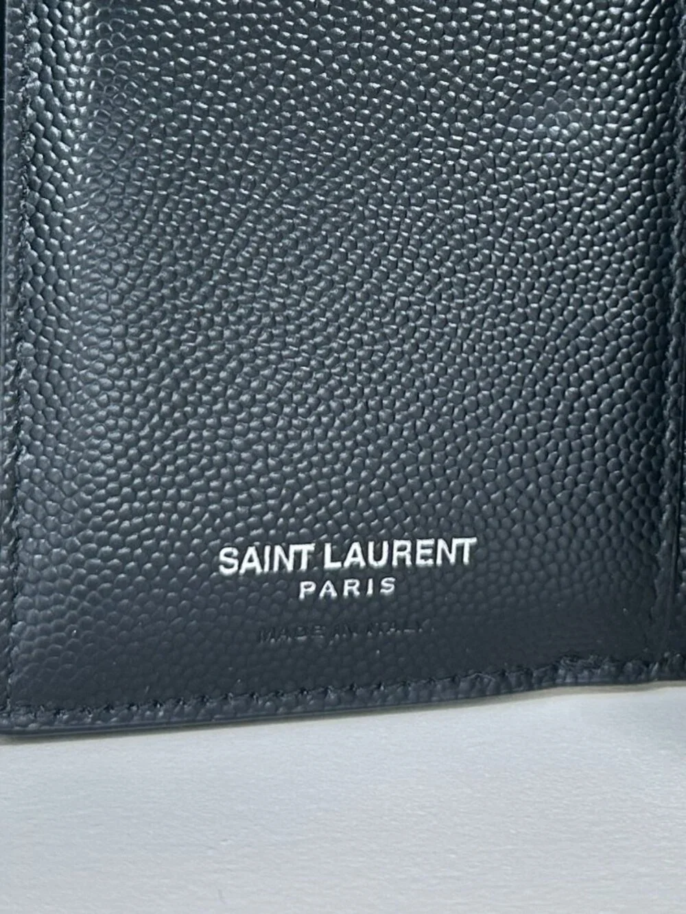 Saint Laurent Cassandre Matelassé Compact Tri Fold Wallet - Picture 8 of 14